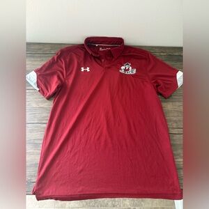 Under Armour Men's Red Polo New Mexico State Size Medium Loose Fit Shirt